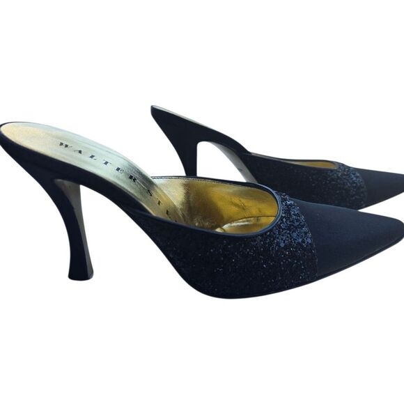 Walter Steiger Black and Gold Mules - Picture 4 of 14